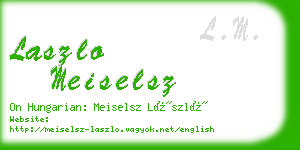 laszlo meiselsz business card